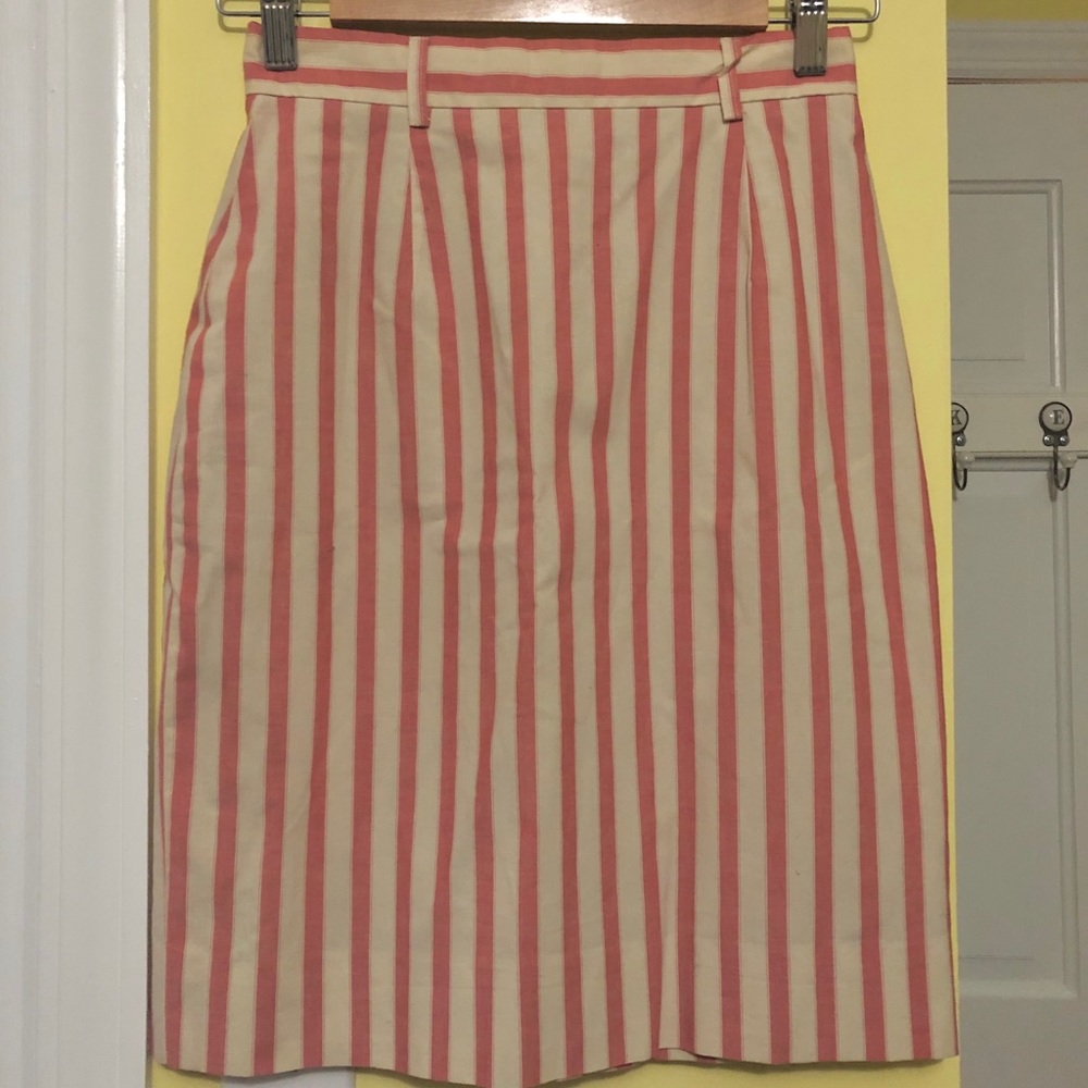 Vintage Ralph Lauren striped cotton pencil skirt